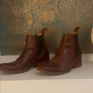 Freebird Rich Brown Leather Ankle Boots